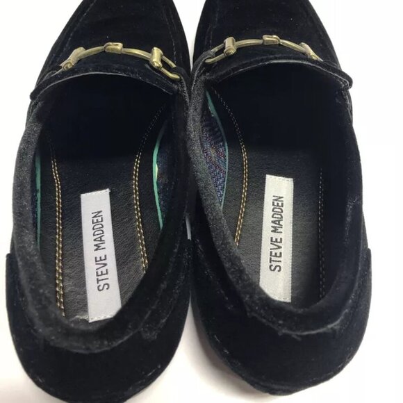 Steve Madden Men’s Madly, Black Slip-On Loafers, Size 9.5M